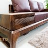 Gía sofa gỗ óc chó chữ U ZG 156 cao cấp ZITO
