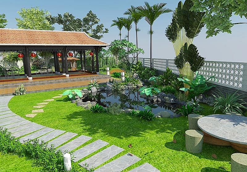 50+ Mẫu sân vườn đẹp nhà cấp 4 độc đáo ấn tượng nhất 2023