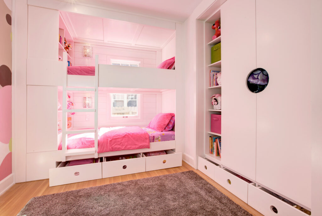 Mẫu phòng ngủ màu hồng nhạt phong cách hiện đại