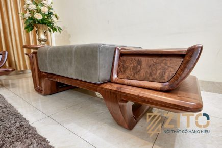 Thiết kế đôn sofa gỗ óc chó ZITO
