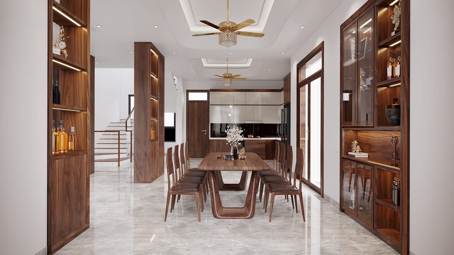 Mẫu thiết kế nội thất biệt thự khách hàng chị Mai Quảng Ninh