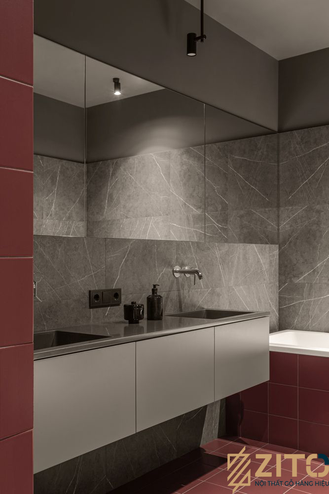 Thiết kế nội thất hiện đại tối giản tại Hoài Đức phòng tắm