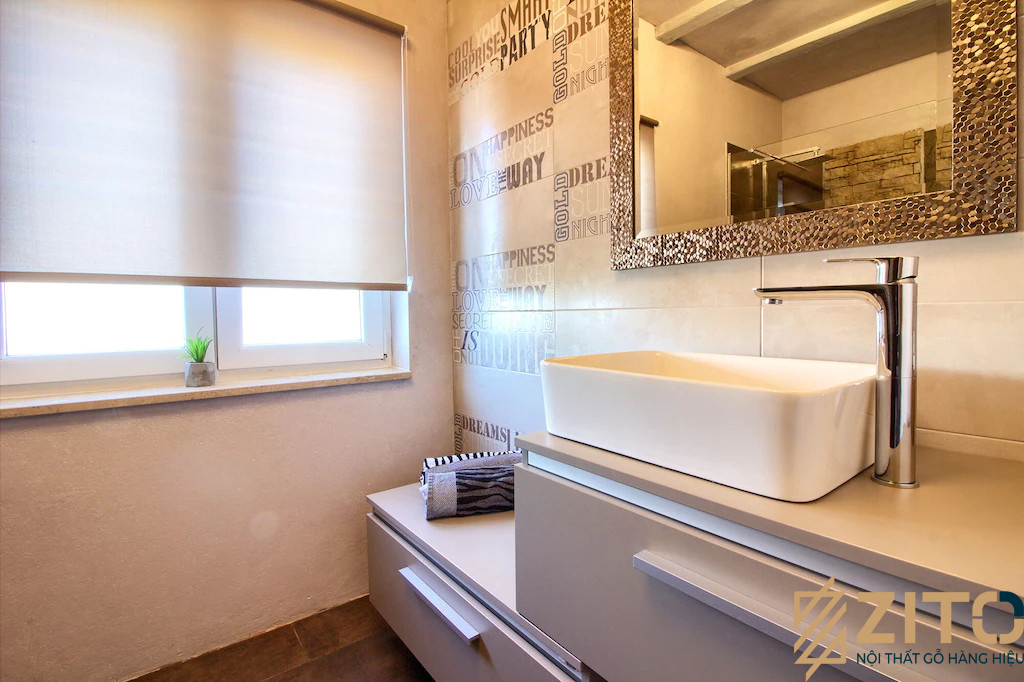 Thiết kế nội thất biệt thự hiện đại tại Chương Mỹ phòng tắm