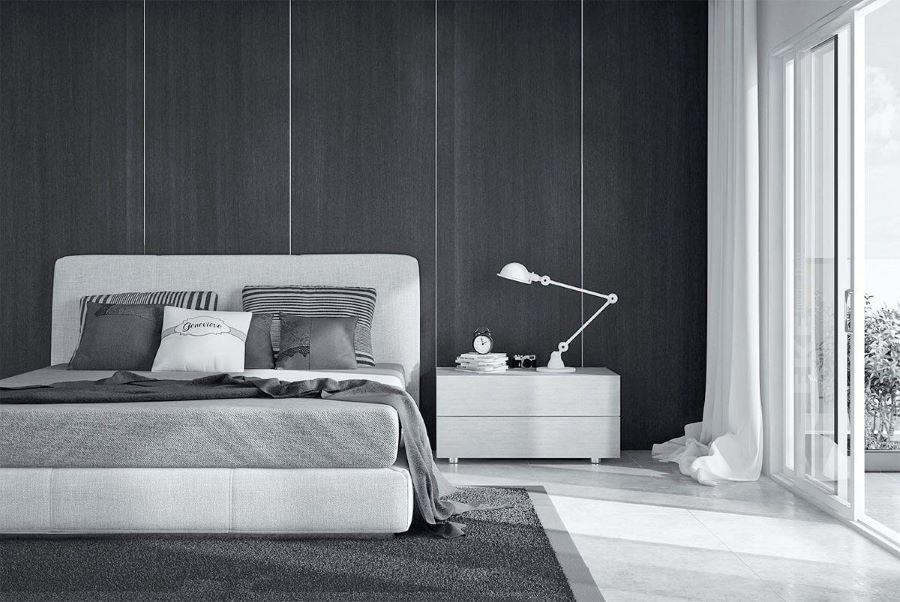 Không gian phòng ngủ nổi bật và cuốn hút trong thiết kế đơn giản 