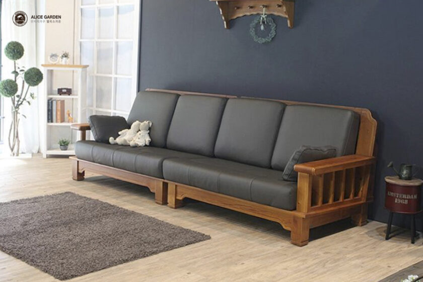 Sofa gỗ văng 3-4 chỗ ngồi